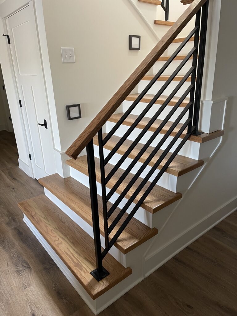 Tier 3 custom iron stair railing