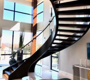 Floating Stairs Offer a Clean, Uncluttered Aesthetic