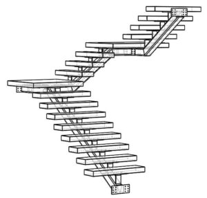 What are Mono-Stringer Floating Stairs